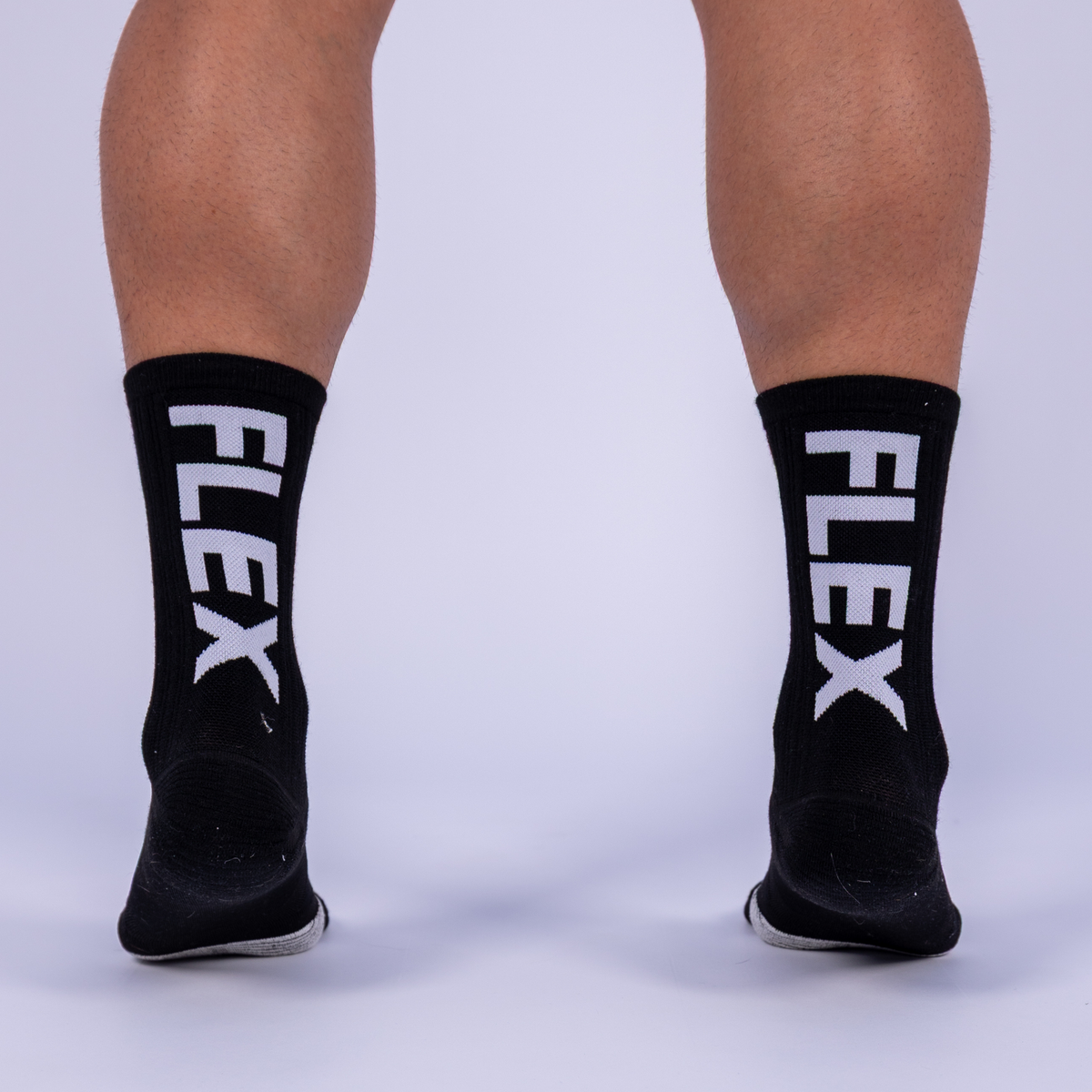 Șosete de compresie Flexion FLEX Negru & Alb – purtate