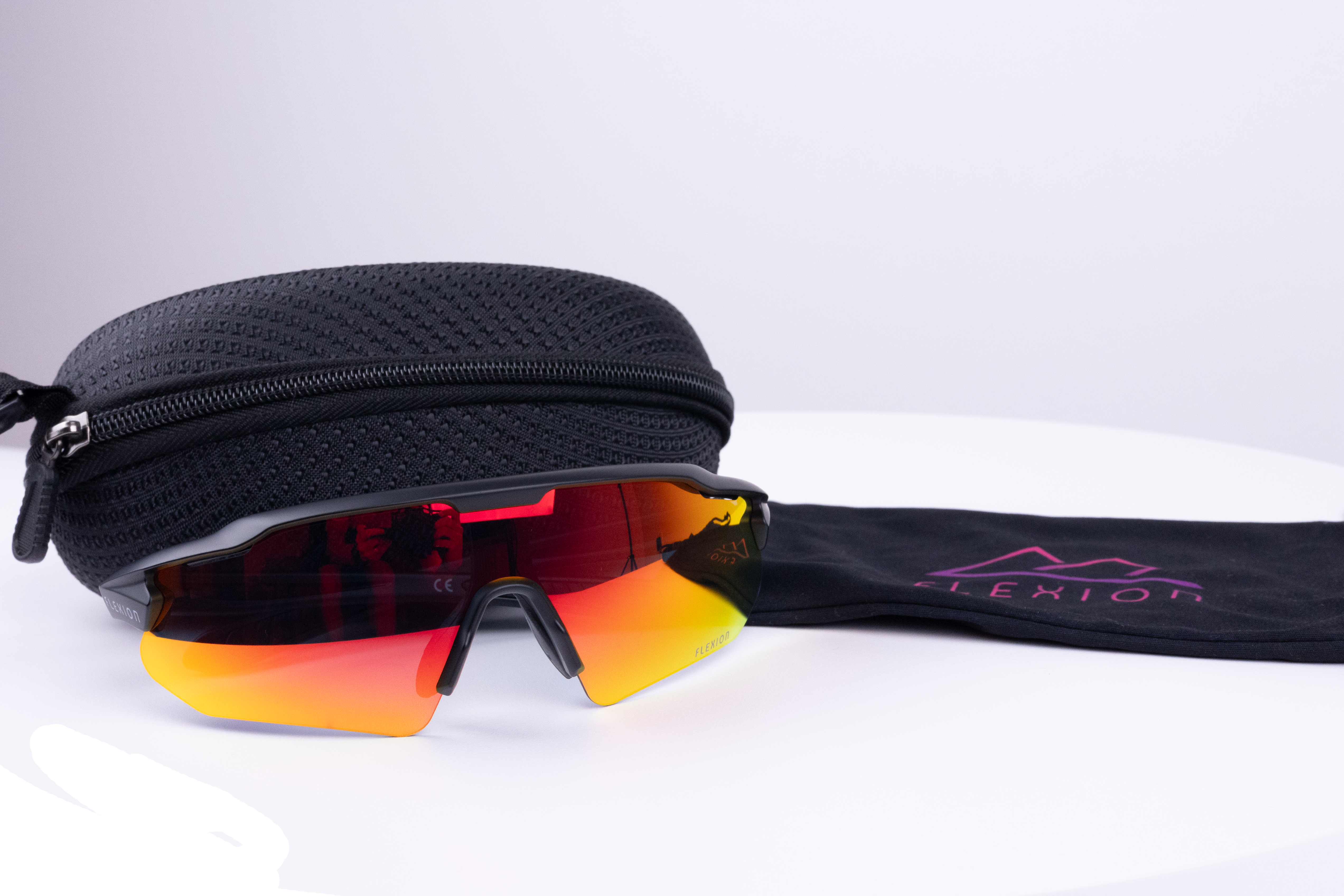 ochelari-sport-lentila-oglinda-rosie-husa-flexion