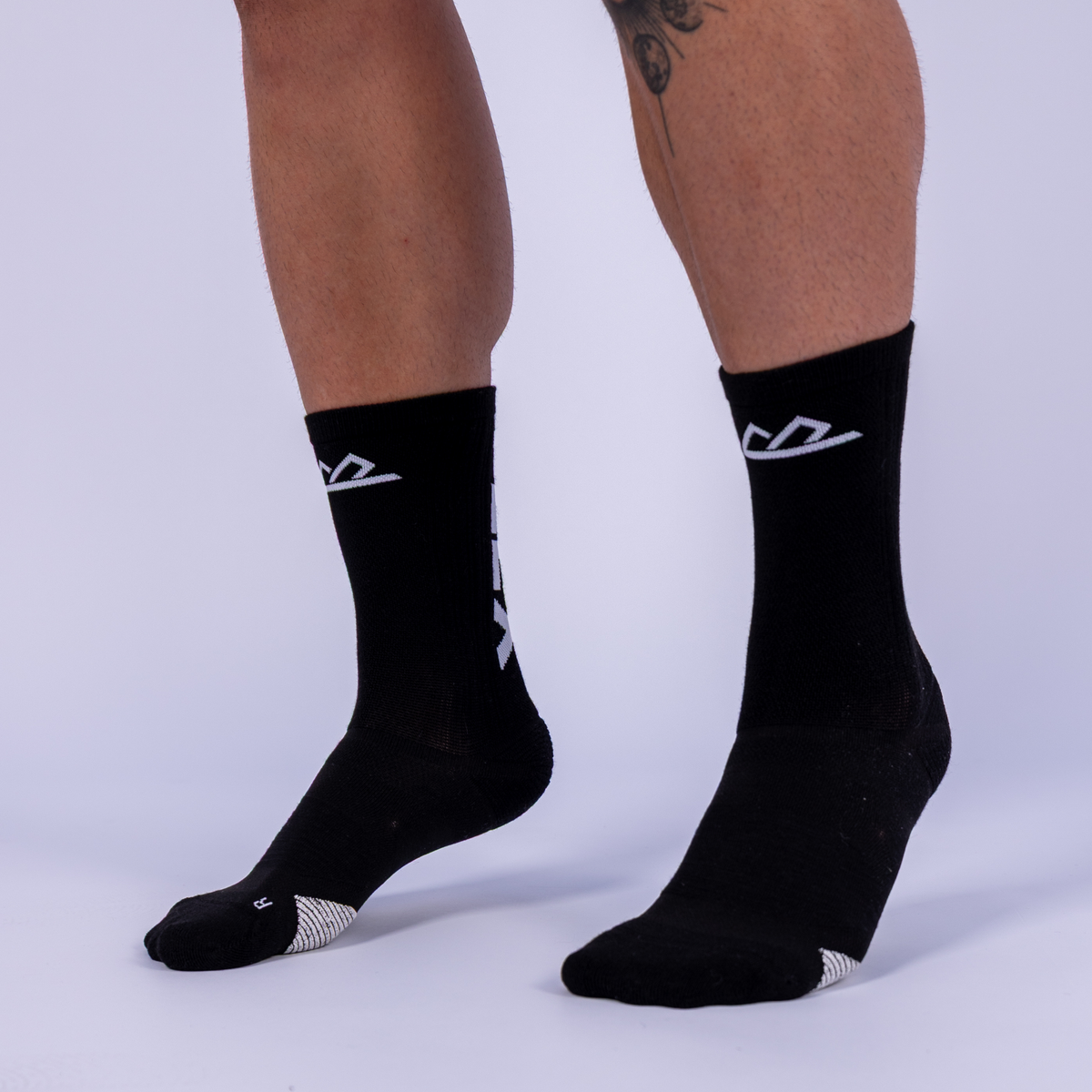 Șosete de compresie Flexion FLEX Negru & Alb – detaliu