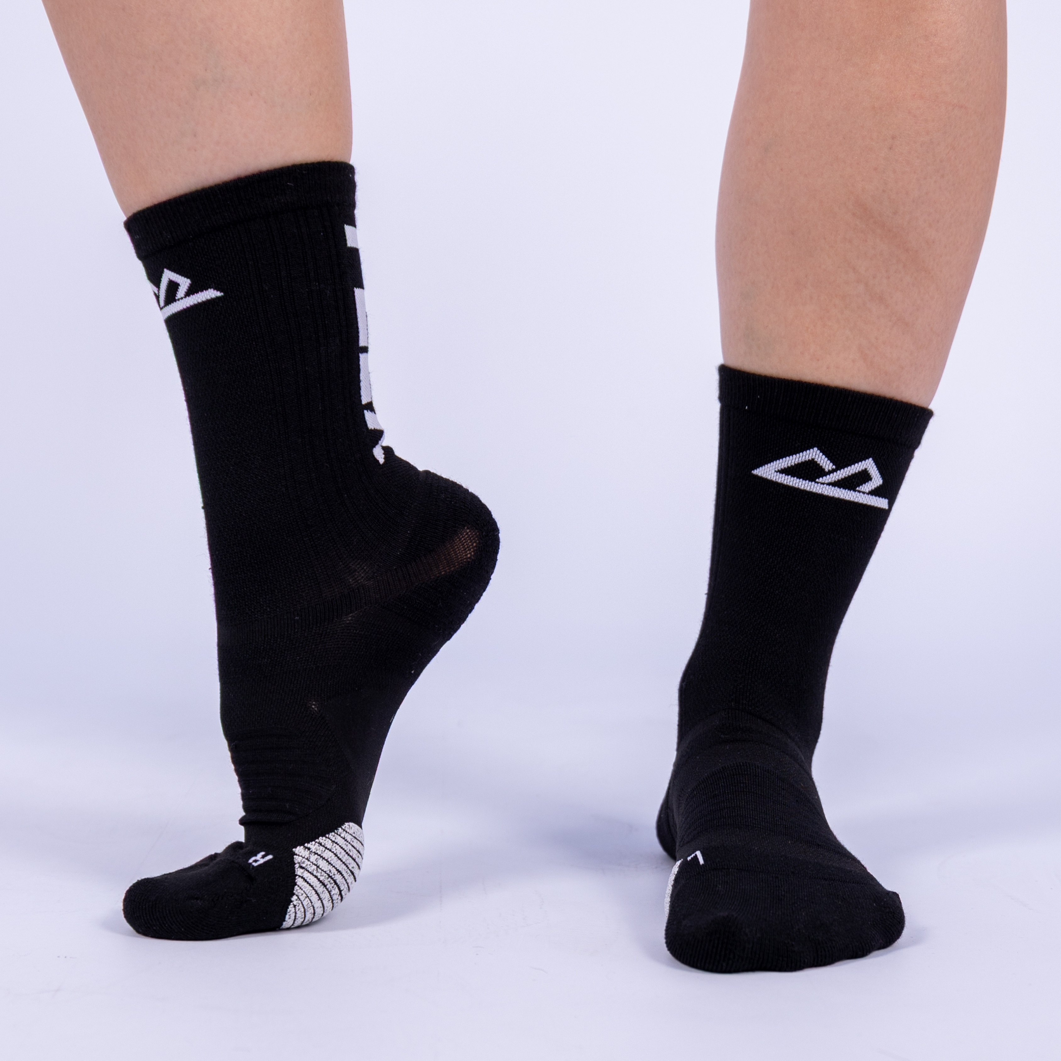Șosete de compresie Flexion FLEX Coolmax® - Negru & Alb Arctic
