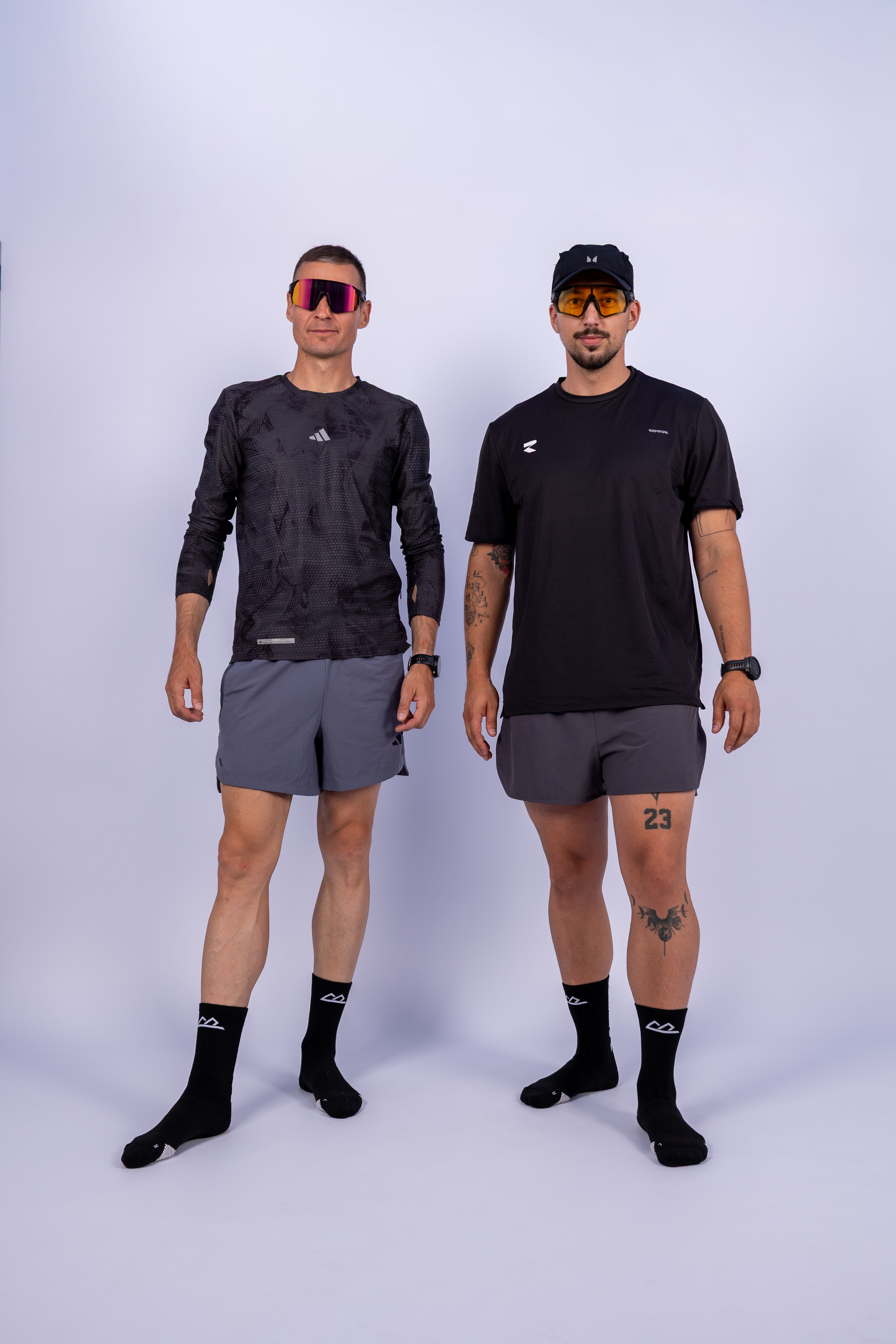 Șosete de compresie Flexion FLEX Coolmax® - Negru & Alb Arctic