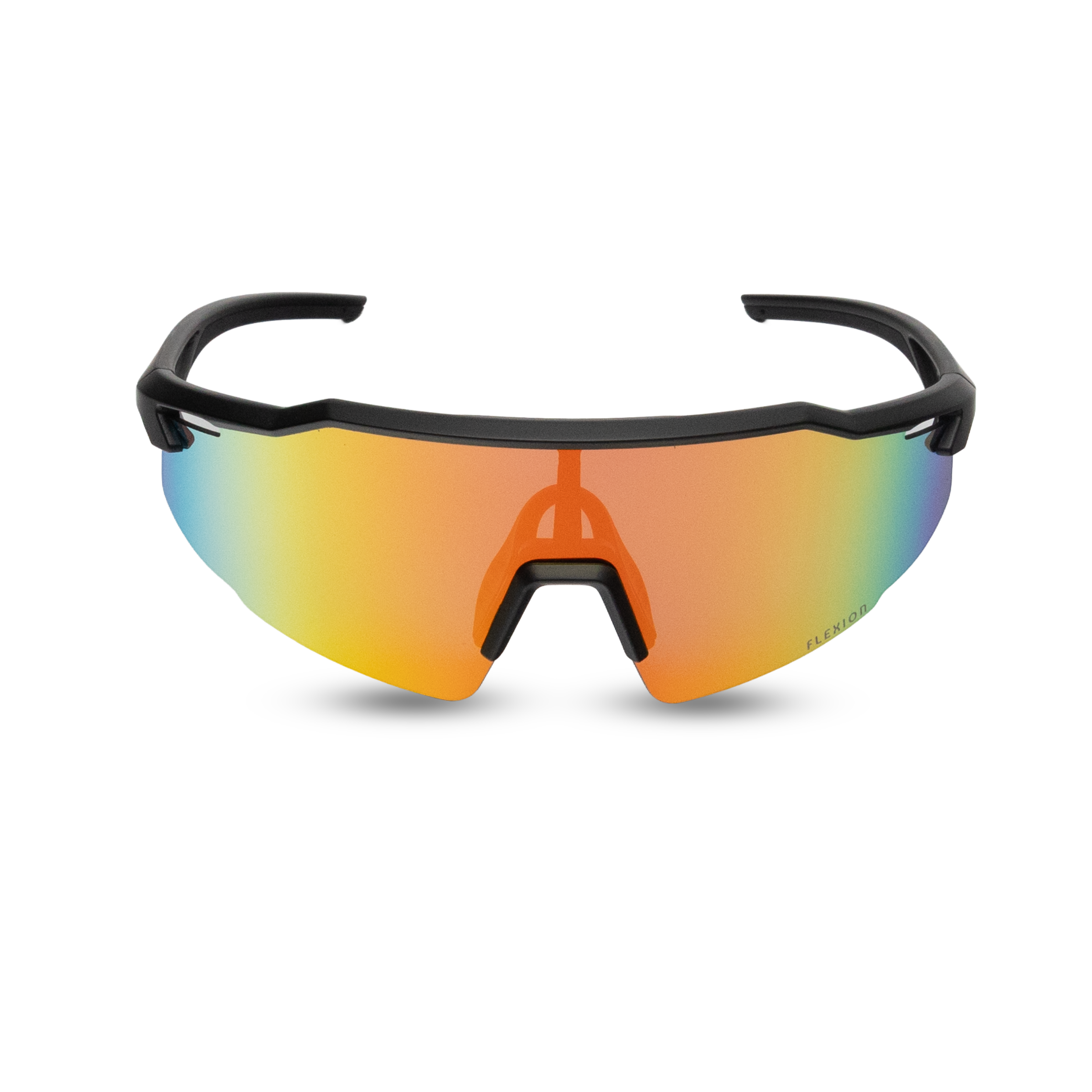 Ochelari de soare sport cu Lentila Panoramica Oglinda Flexion Blaze / Aqua Fire