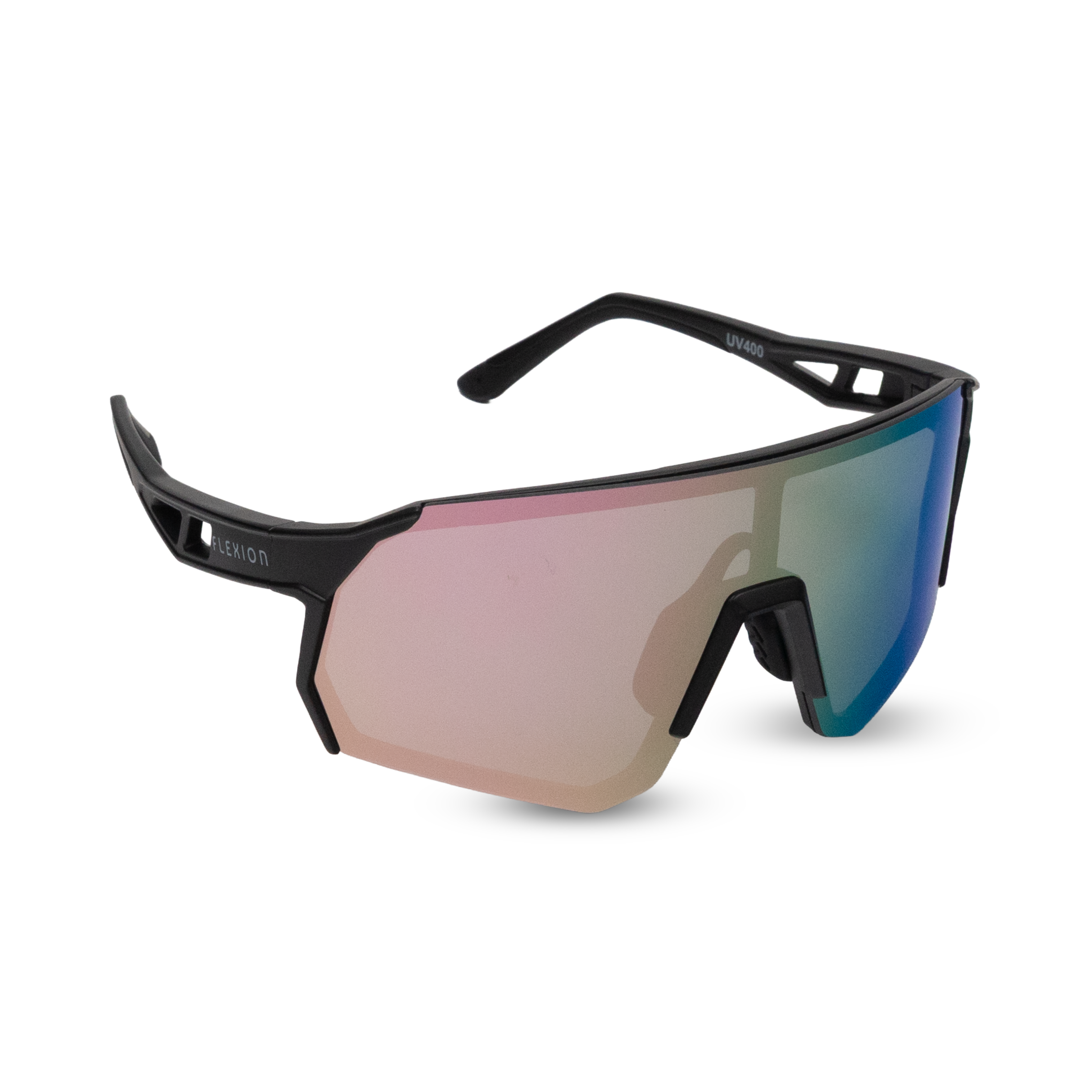 Ochelari de soare sport anti-aburire Flexion Sakura cu lentilă roz