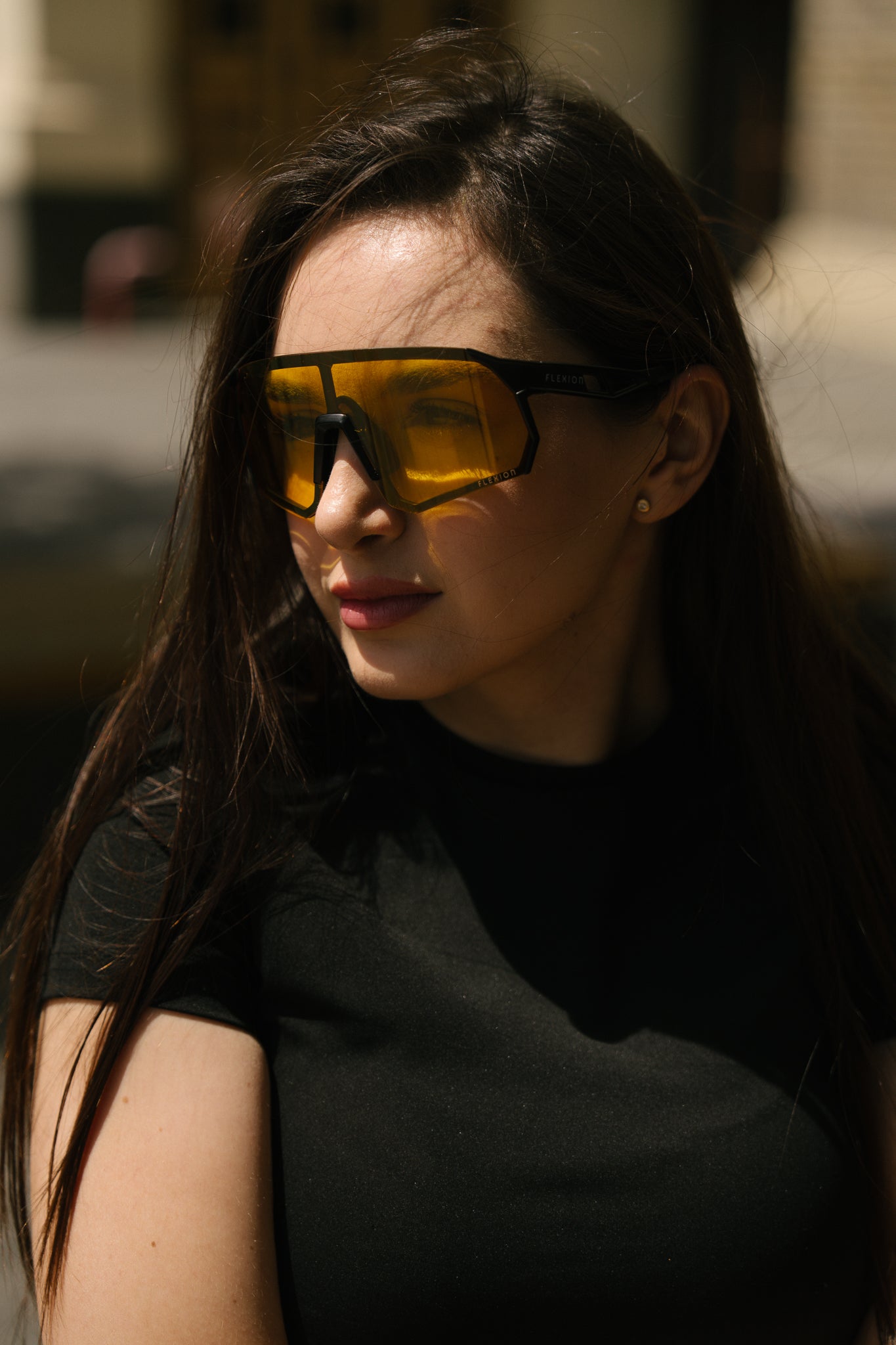 Ochelari de soare sport Anti-aburire Flexion Solar Visibility+ / Yellow Polar