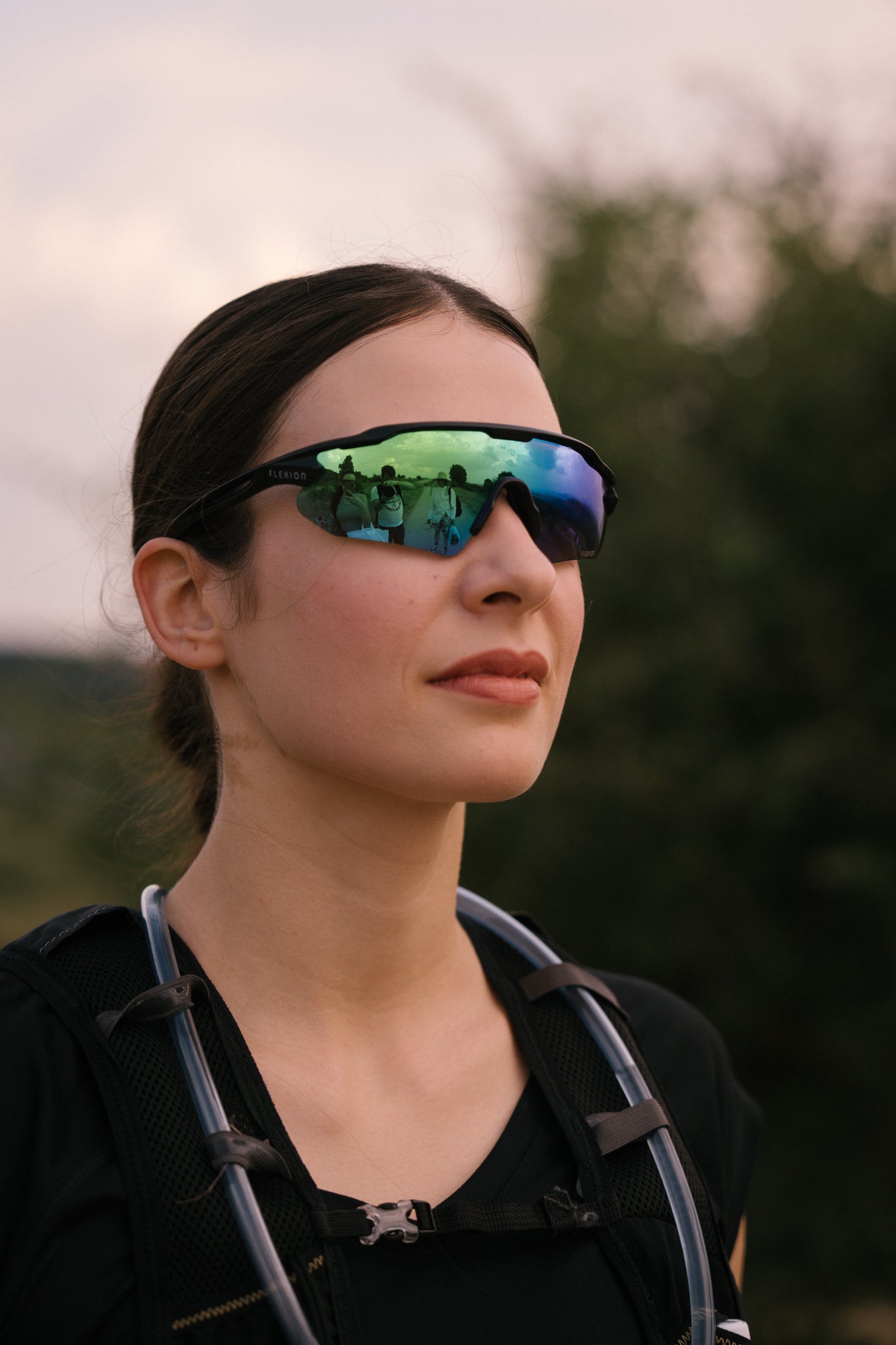 Flexion Ocean - Ochelari De Soare Sport pentru Alergare și Ciclism | Lentilă Mirror Blue